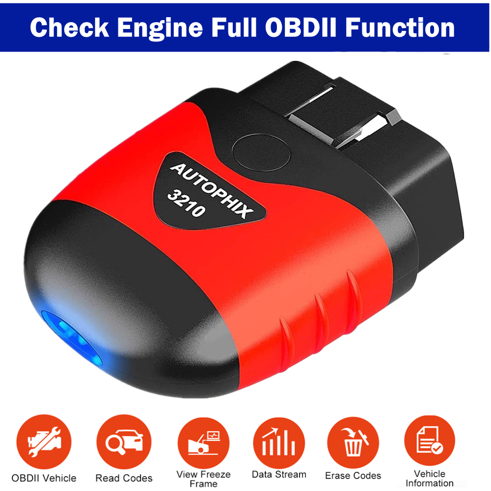 Bluetooth Code Reader Car Scanner OBD2 Auto Diagnostic Tool for iPhone Android