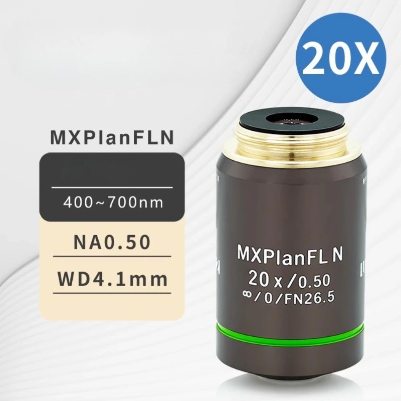 Large Numerical Aperture 20X F180 Apo MXPlan FLN Plan Microscope Objective Lens