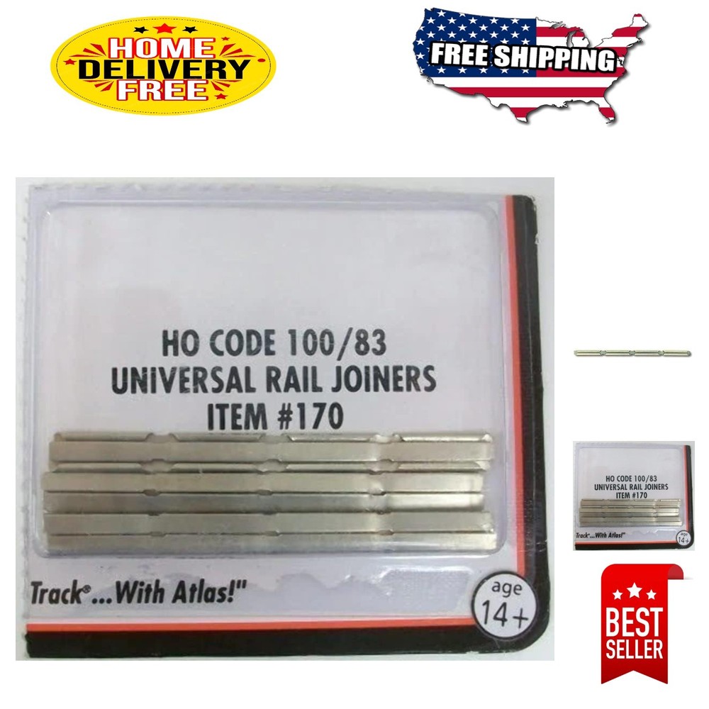 Universal Nickel Silver Rail Joiners 48 Pcs - Perfect for HO Code 100/83 Tracks