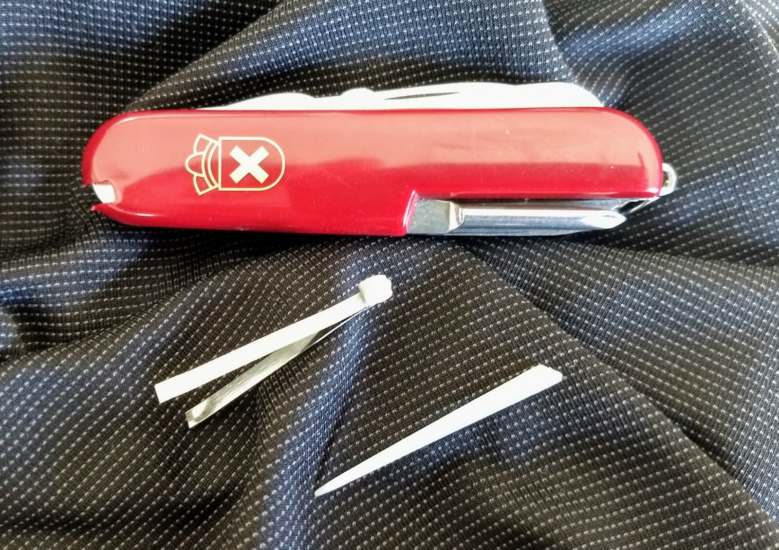 Rite-Edge Red Swiss Scout Camping Pocket Knife Multi Tool-Same Day Shipping!