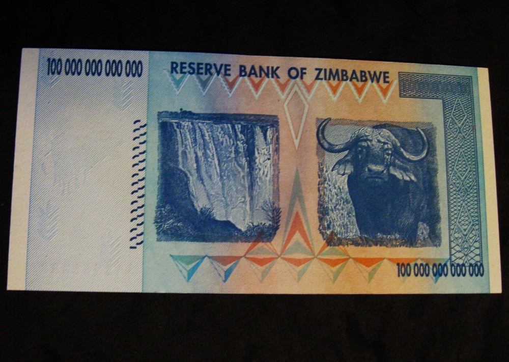 Authentic ZIMBABWE 100 Trillion Dollar Note 2008 AA Uncirculated A+ Conditon