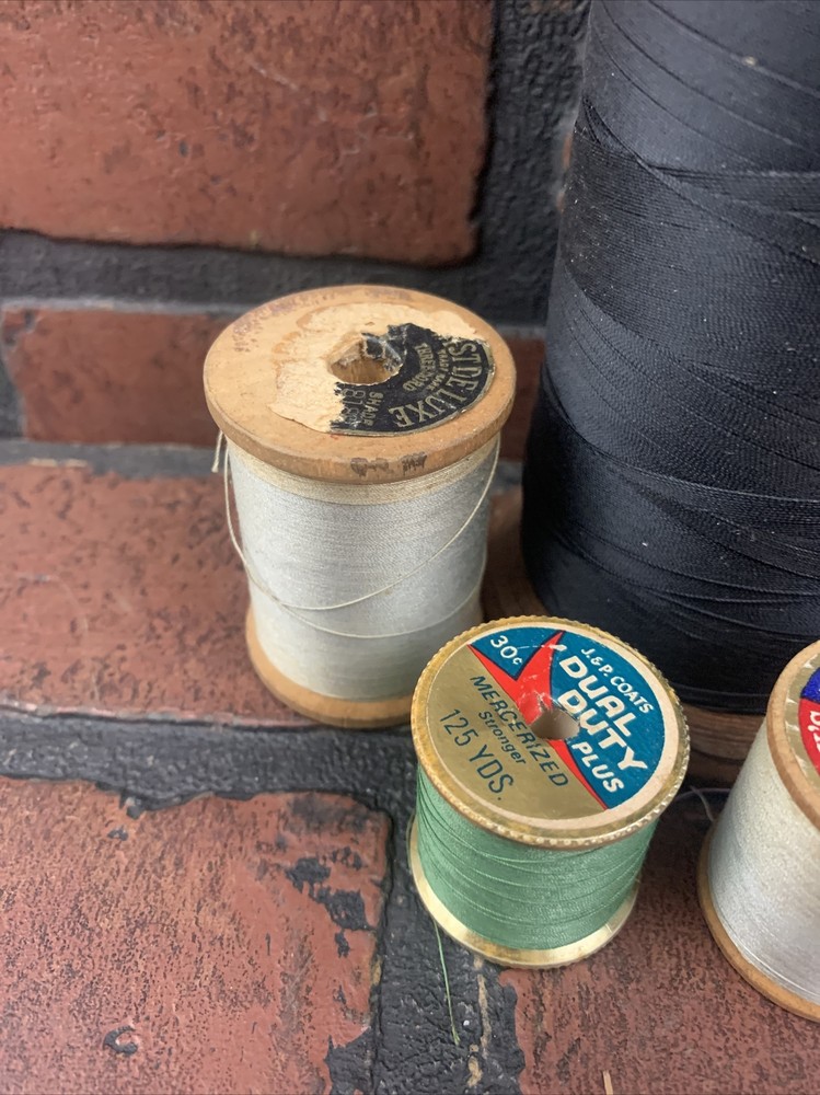 Lot of Sewing Thread Spools