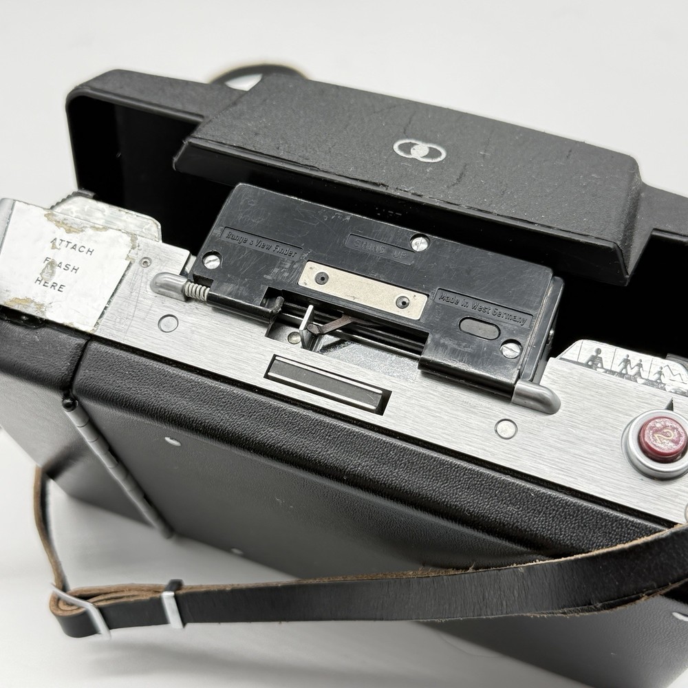 Polaroid Automatic 250 Land Camera Vintage With Flash Case & Accessories As-Is