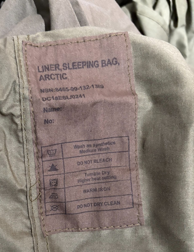 British Army Issue Arctic Sleeping Bag Liner