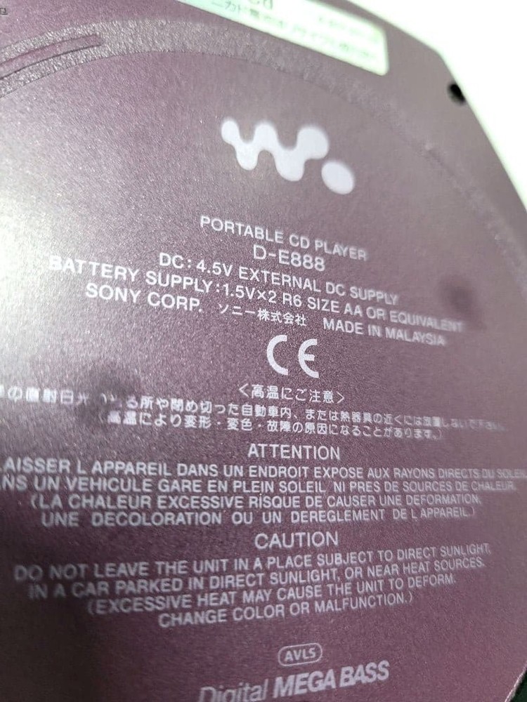 Sony Walkman D-E888 Portable CD Player Pink Good GP