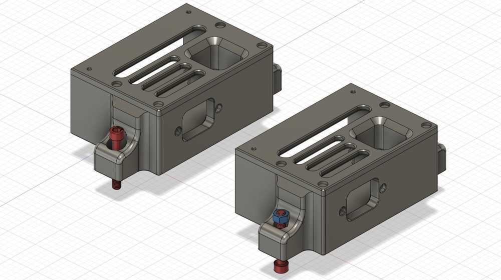 Eltek Flatpack 2HE 3D Printed Enclosure With Integral Mounting Points