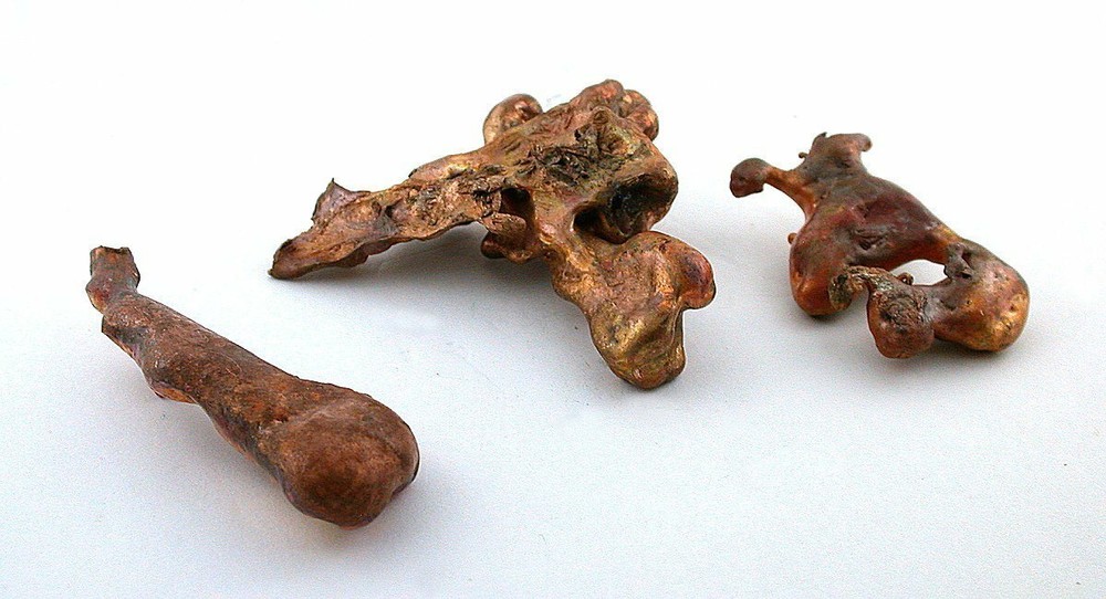 THREE ARIZONA COPPER NUGGET CN3