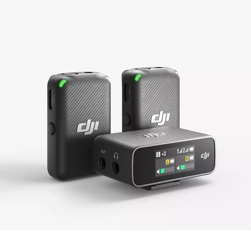 DJI Mic 2 (2 TX + 1 RX + Charging Case) Wireless Microphone for Camera & Phone