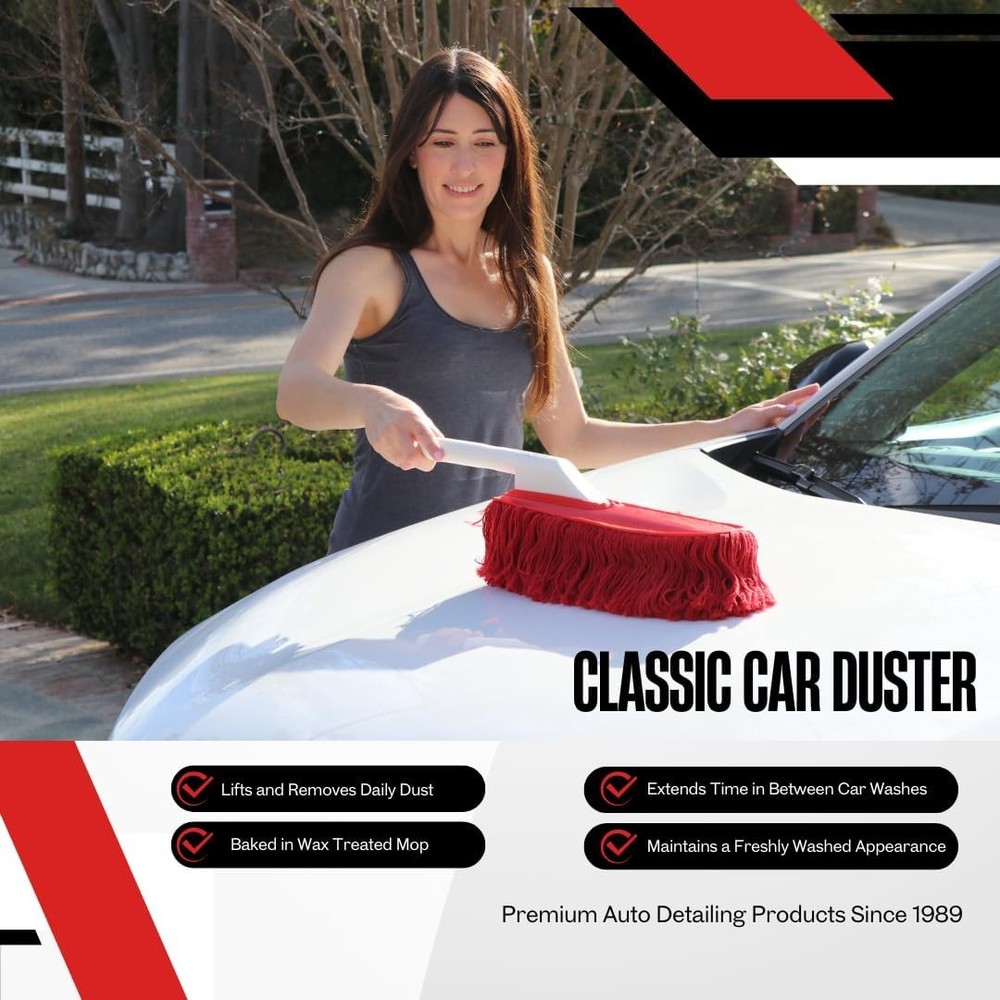 California Car Duster Standard Model with Plastic Red