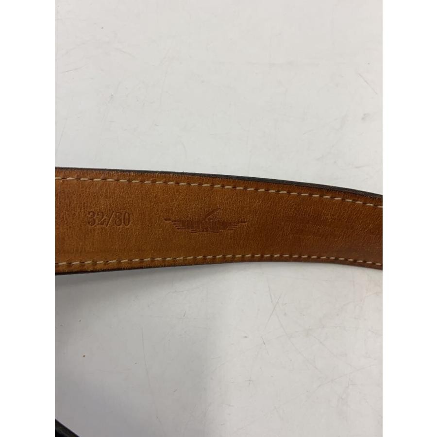 FUNNY Belt Leather Black Plain Men's