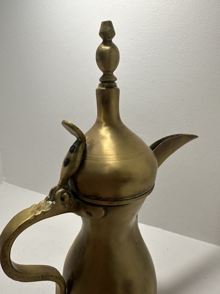 Authentic Antique 19th Cent Middle Eastern Dallah Coffee Pot. HEAVY !
