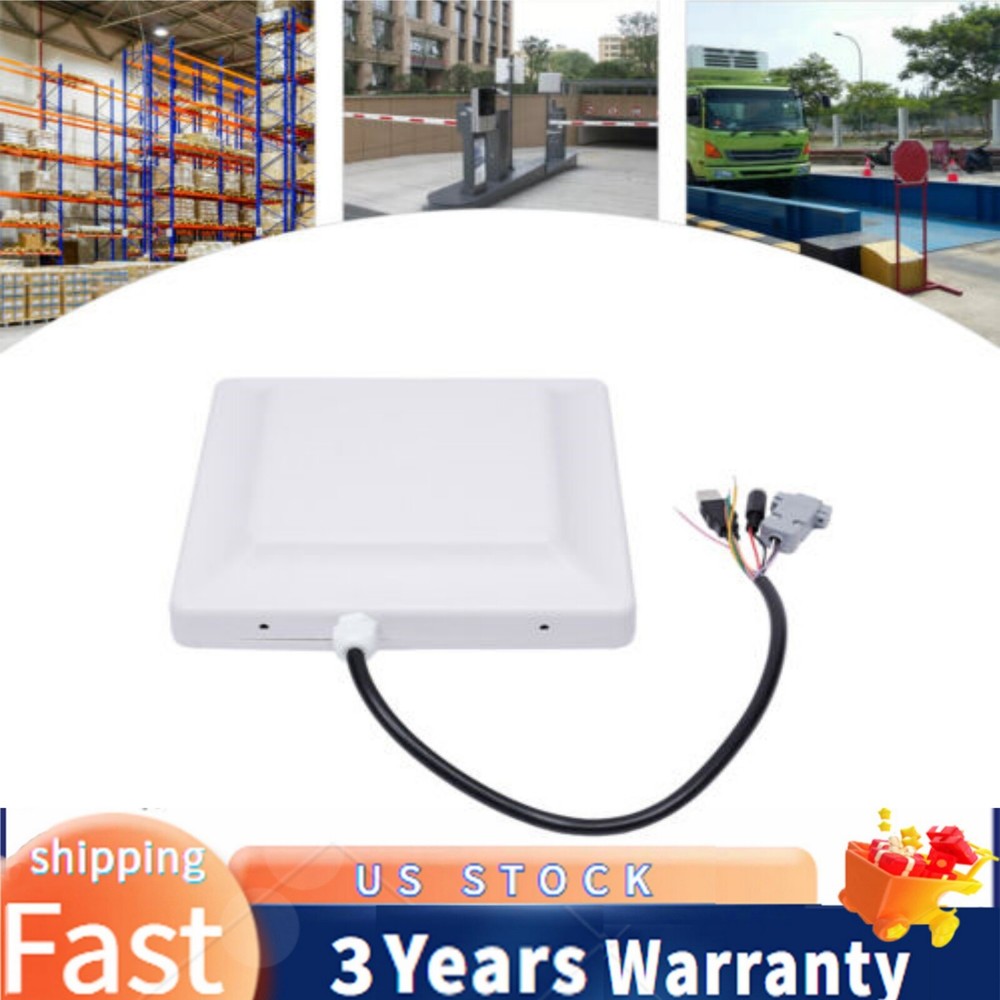 UHF RFID Long Range Card Reader for Parking Barrier Gate Access Control Kit NEW