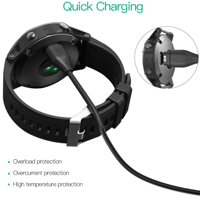 Compatible for Garmin Watch Charger Cable (2 Pack)