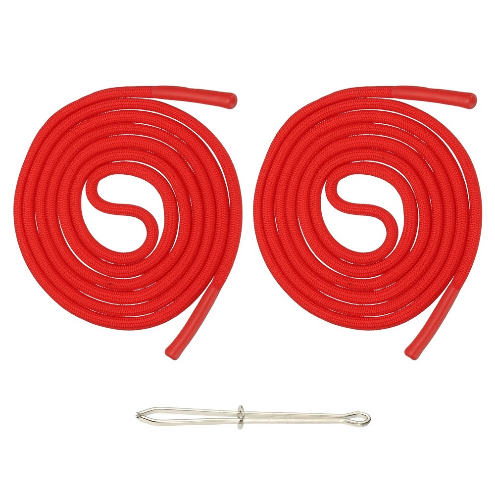 2pcs, 53inch Drawstring Cords Hoodie String with Easy Threader Bright Red