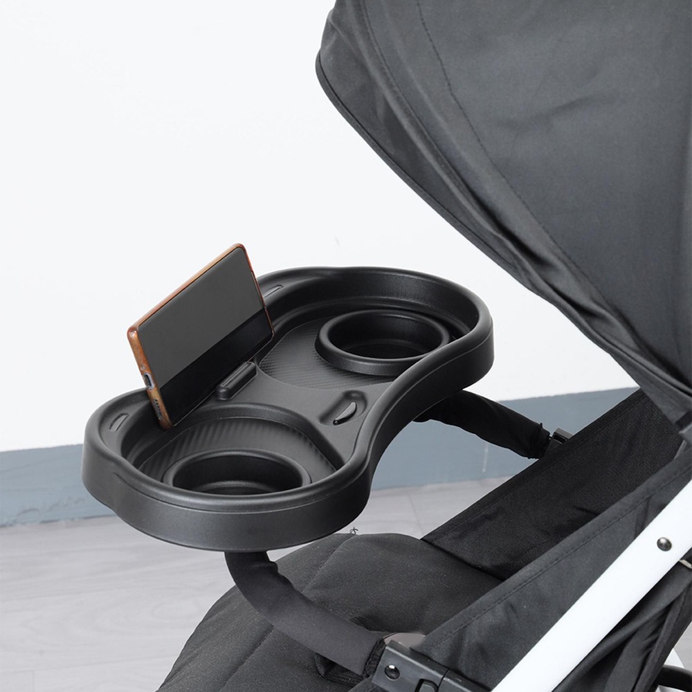 Universal Snack Tray for Stroller Accessory Detachable Flexible Arm Gripper