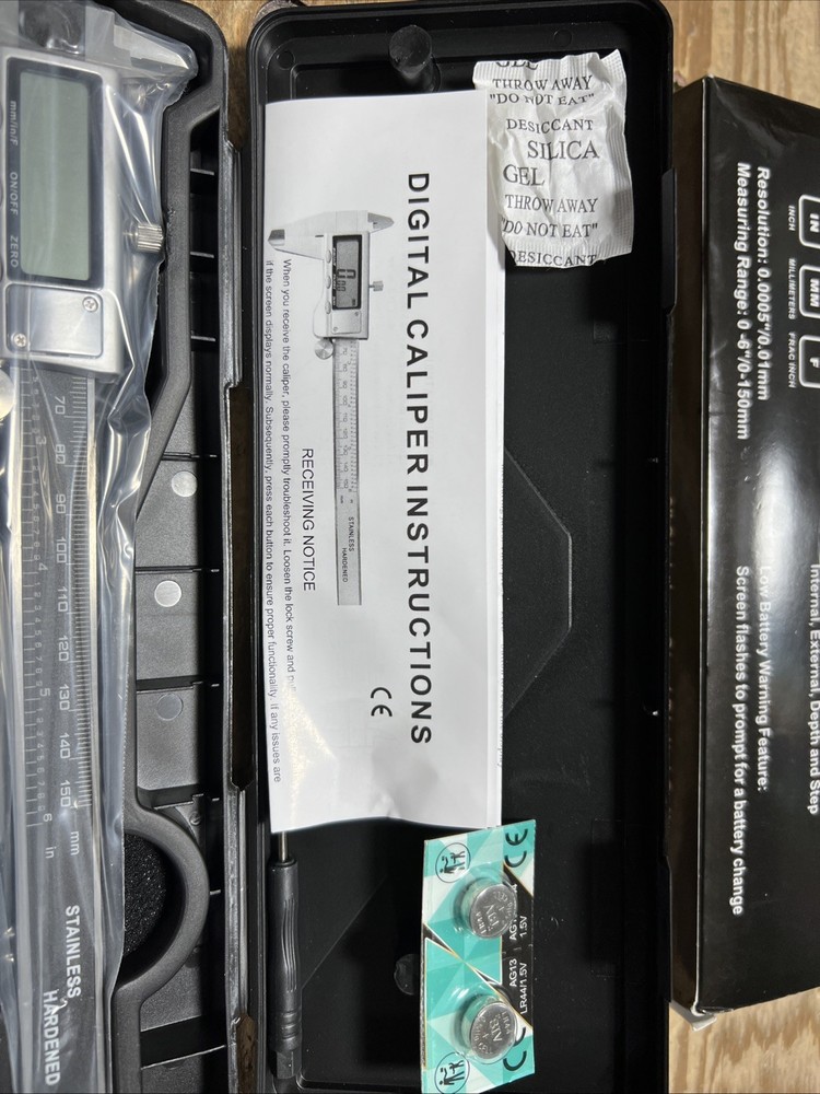 Digital Caliper Measuring Tool, 6 Inch Caliper Tool with Large LCD Screen, Ea...