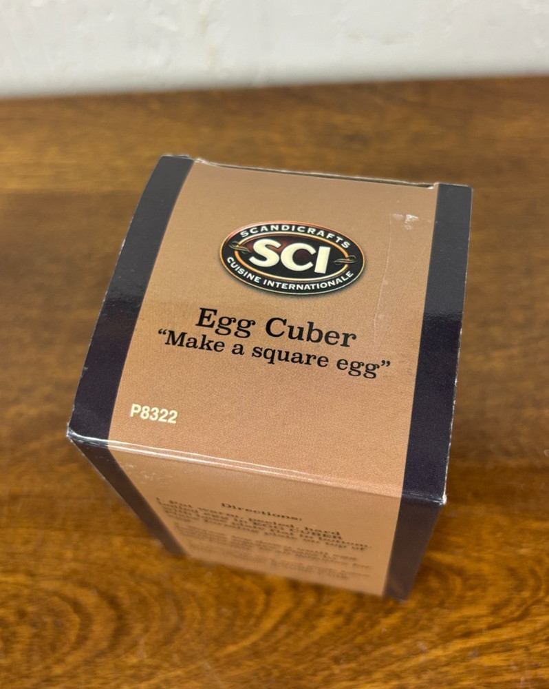 SCI Scandicrafts Cuisine Egg Cuber Kitchen Tool P8322 "Make A Square Egg" Boxed