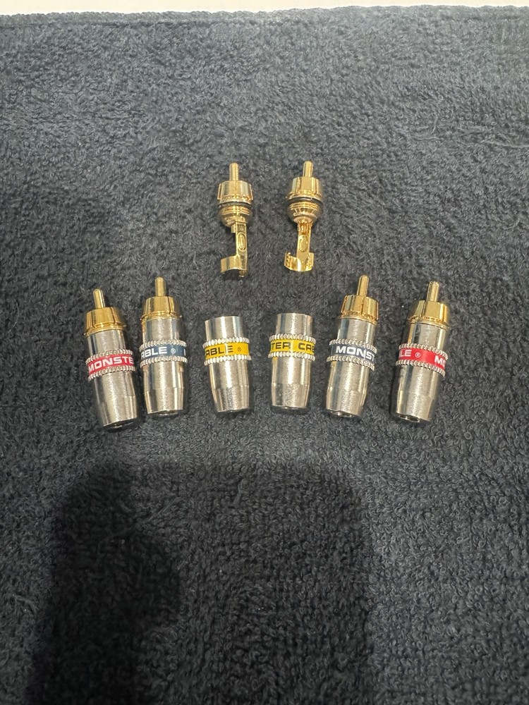 Monster Cable Soder On RCA Connectors (6 Pack)