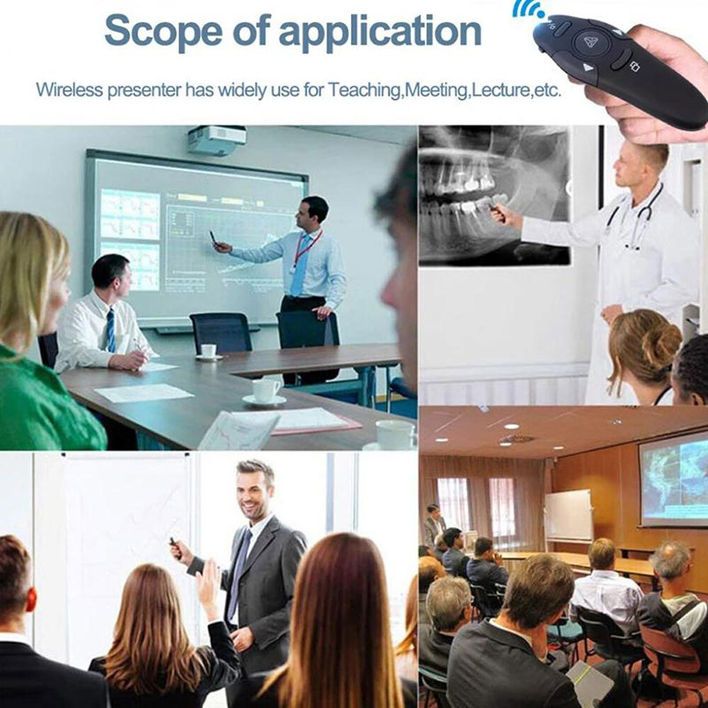 Power Point Presentation Laser Pointe Remote Control Wireless USB PPT Presenter