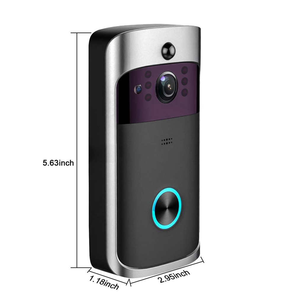 Wireless Smart WiFi Home DoorBell IR HD Video Camera Visual Intercom/Memory Card