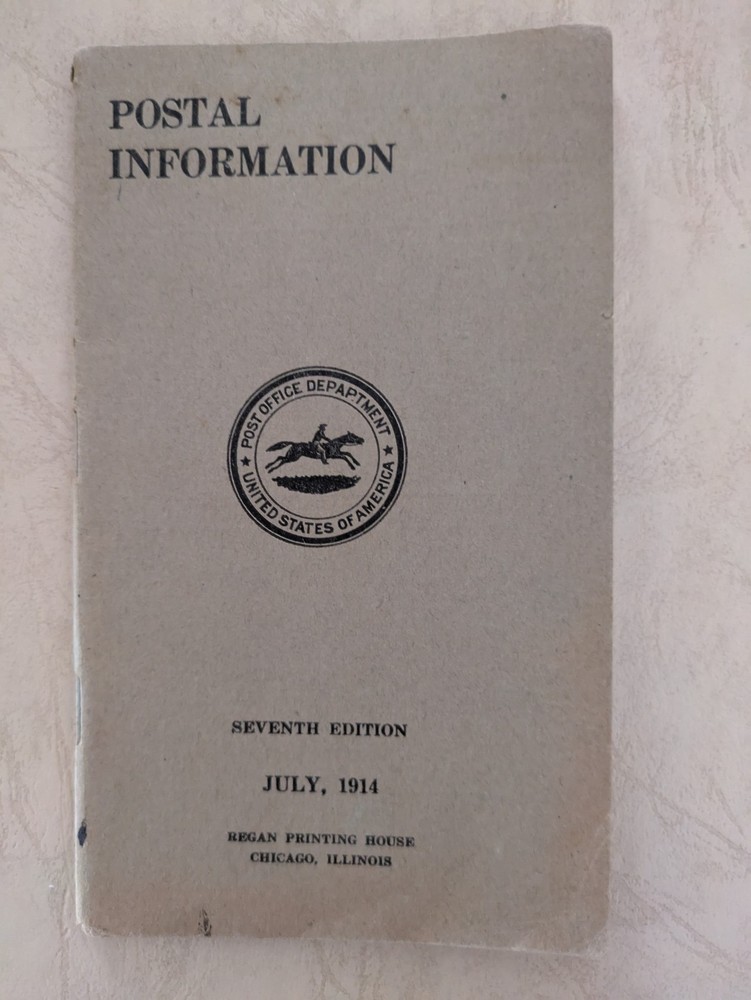 Postal Information ( July, 1914 ) 7th Edition - POST OFFICE DEPARTMENT USA
