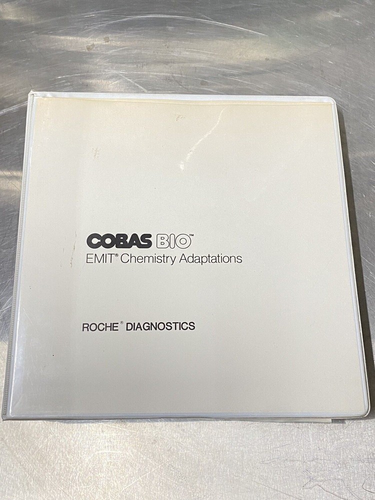 Roche Diagnostics Cobas-bio Emit Chemistry Adaptations - Users Guide / Manual