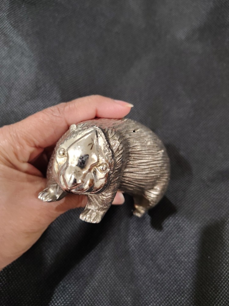 Silverplate Vintage Porcupine Charcuterie Toothpick Holder Housewarming Japan
