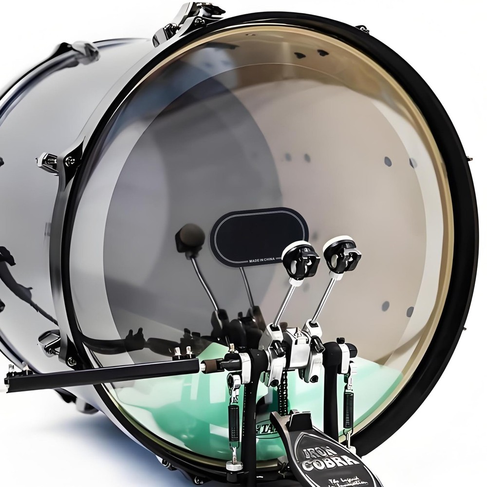4Pcs Bass Drum Double Pedal Patch, Self-Adhesive Drumhead Protector Stickers ...