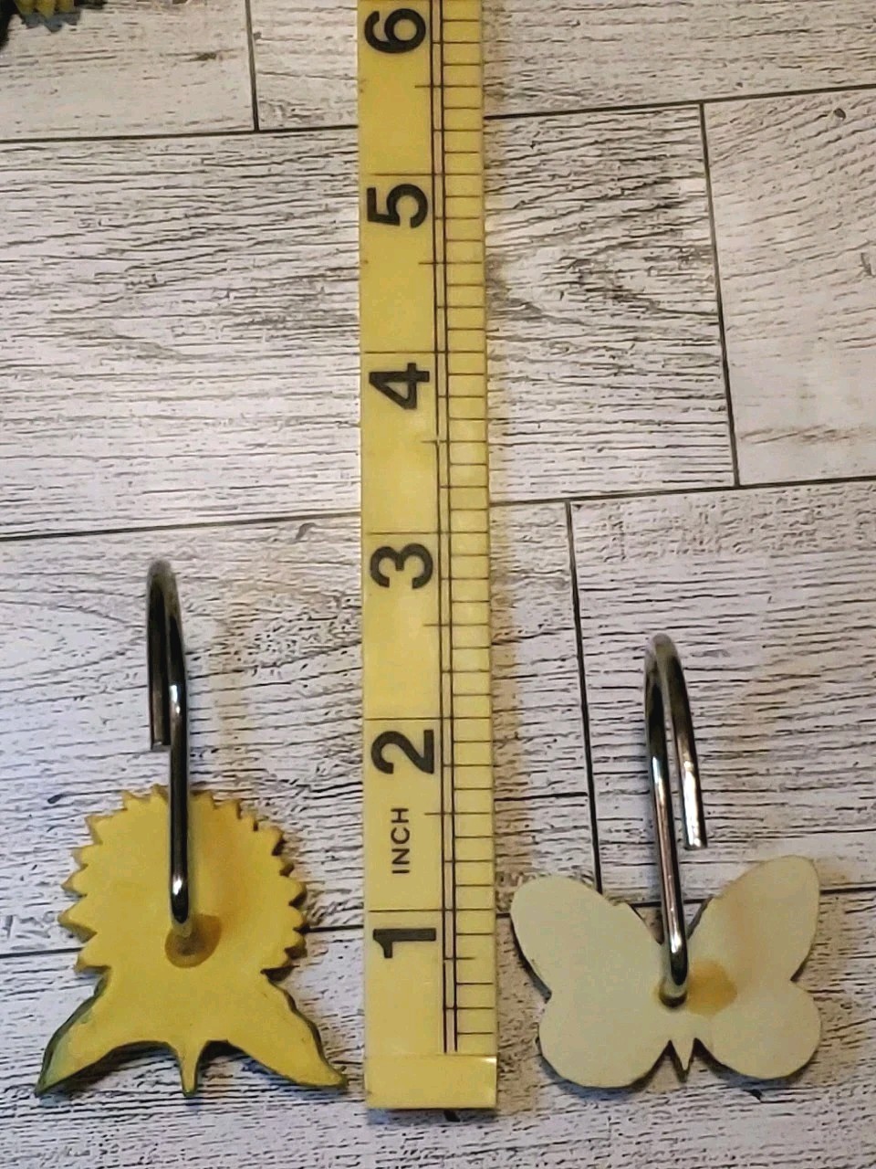 Butterfly Sunflower Shower Hooks 12pc