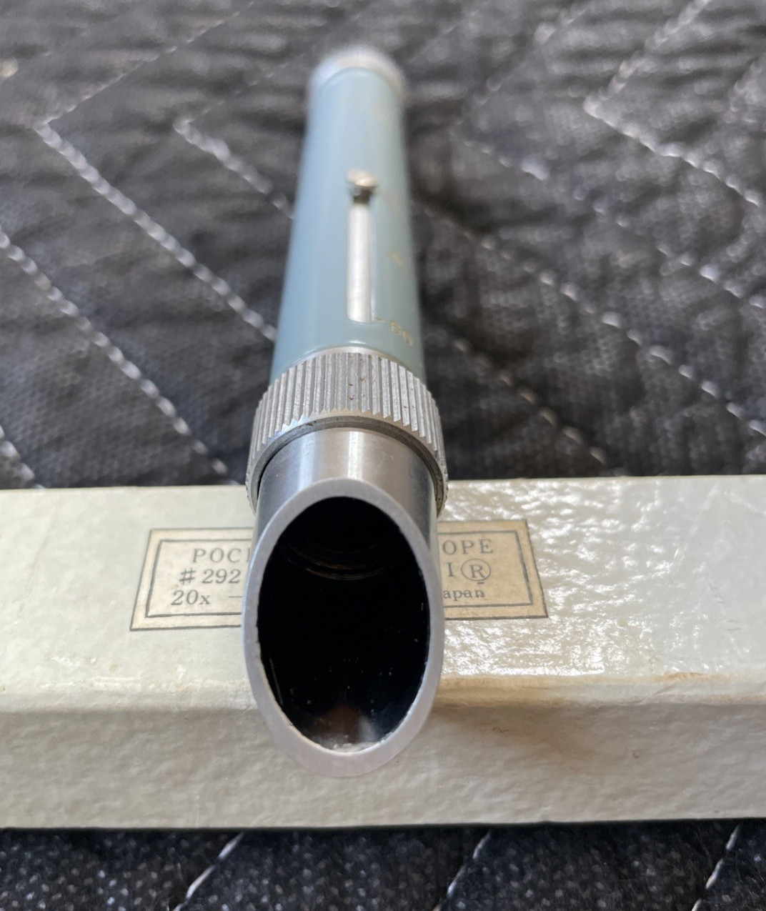 Vintage Selsi #292 20x - 60x Pocket Microscope Scientific Instrument W/Box Japan