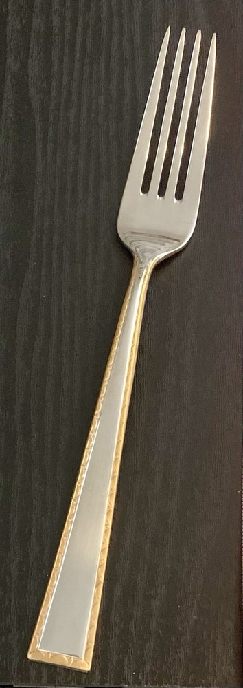 Gorham Silver GOLDEN CRITERIA Pattern Glossy Stainless DINNER FORK 8-1/8” China