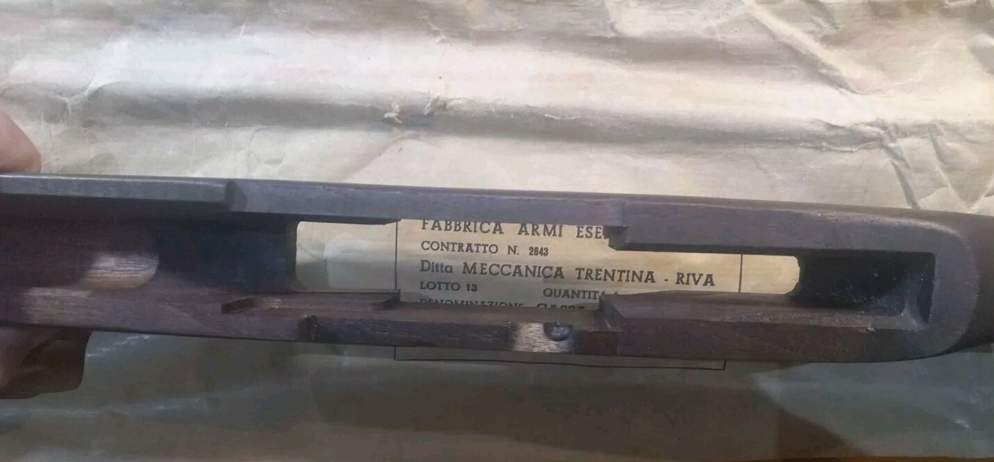 BM59 BM59E Stock Fabrica Armi Esercito Terni Meccanica Trentina M1 Garand WWII