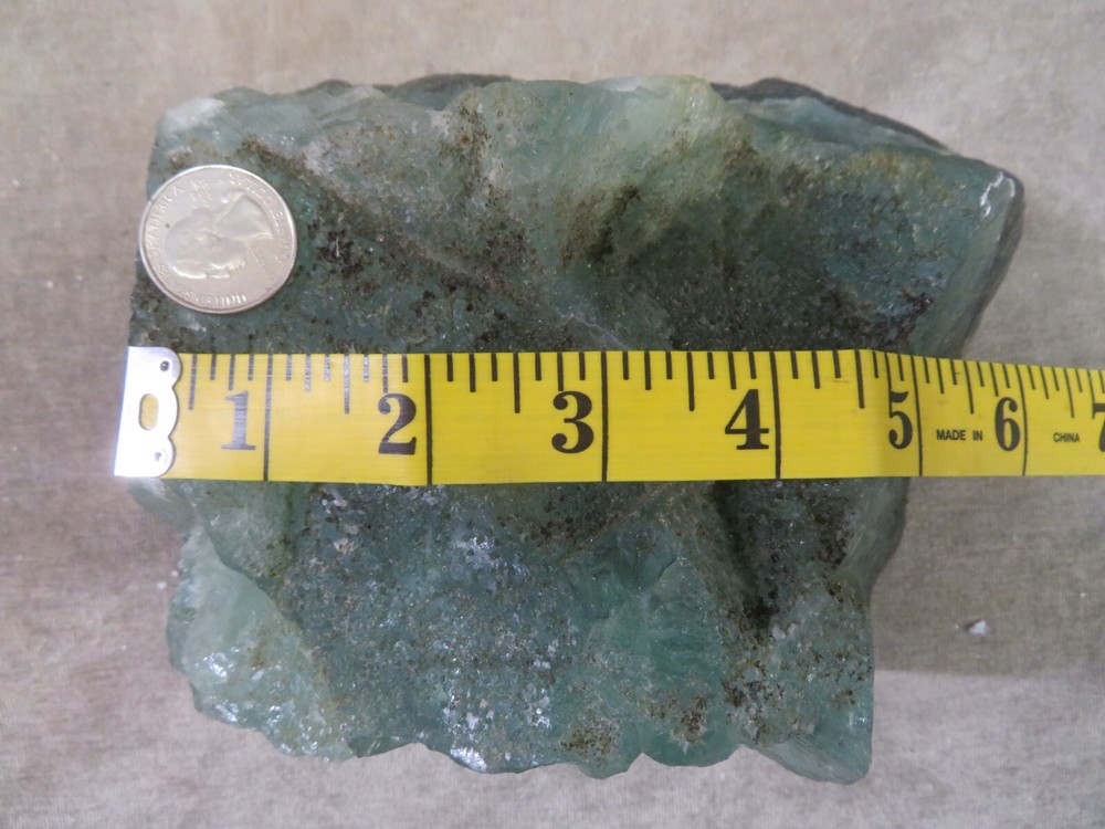 8 pound 8 ounce Multi Colored Fluorite Cutting Rough Durango Mexico