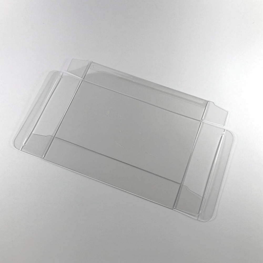 50 SNES Clear Plastic Box Protector Sleeve Case for Complete CIB Games