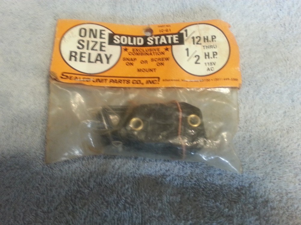 SEALED UNIT PARTS Co. IC-G1 Solid State Relay 115 VAC