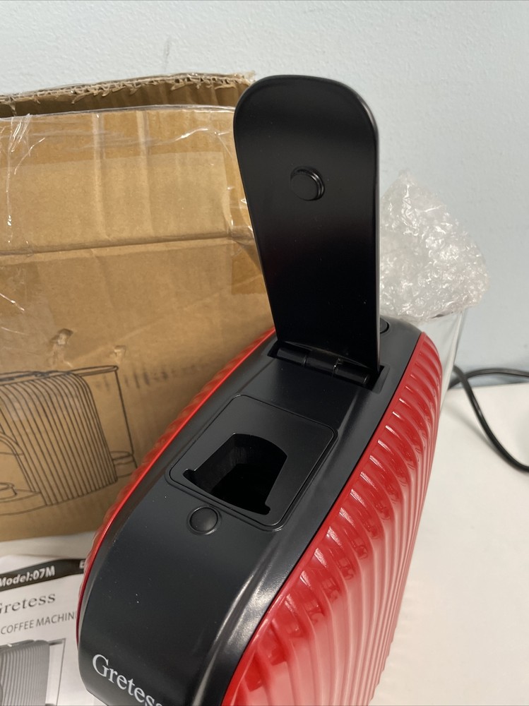 Gretess Espresso Machine, Coffee Machine Programmable Buttons for Espresso RETUR