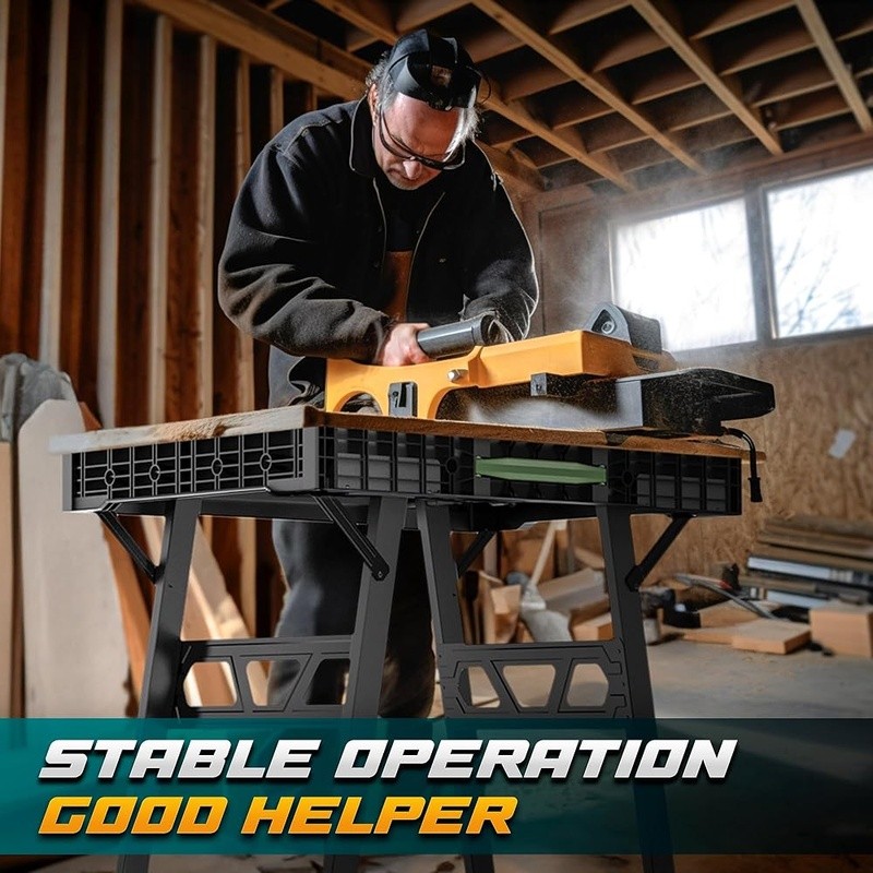 Foldable Portable Workbench Lightweight Sturdy Multi-Functional Clamping System