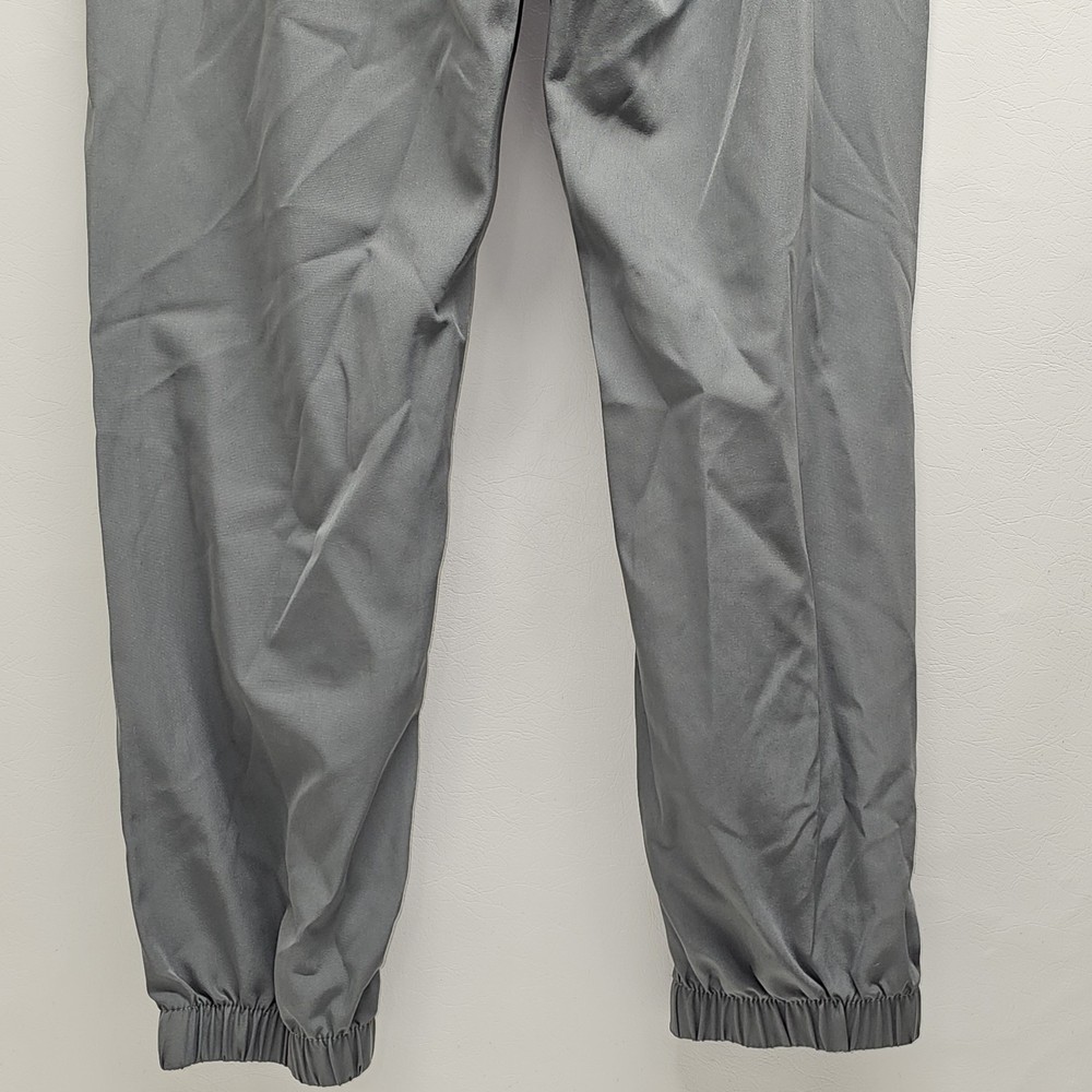 TechTraining Gray Active Pants Zip Pockets Drawstring 100% Polyester