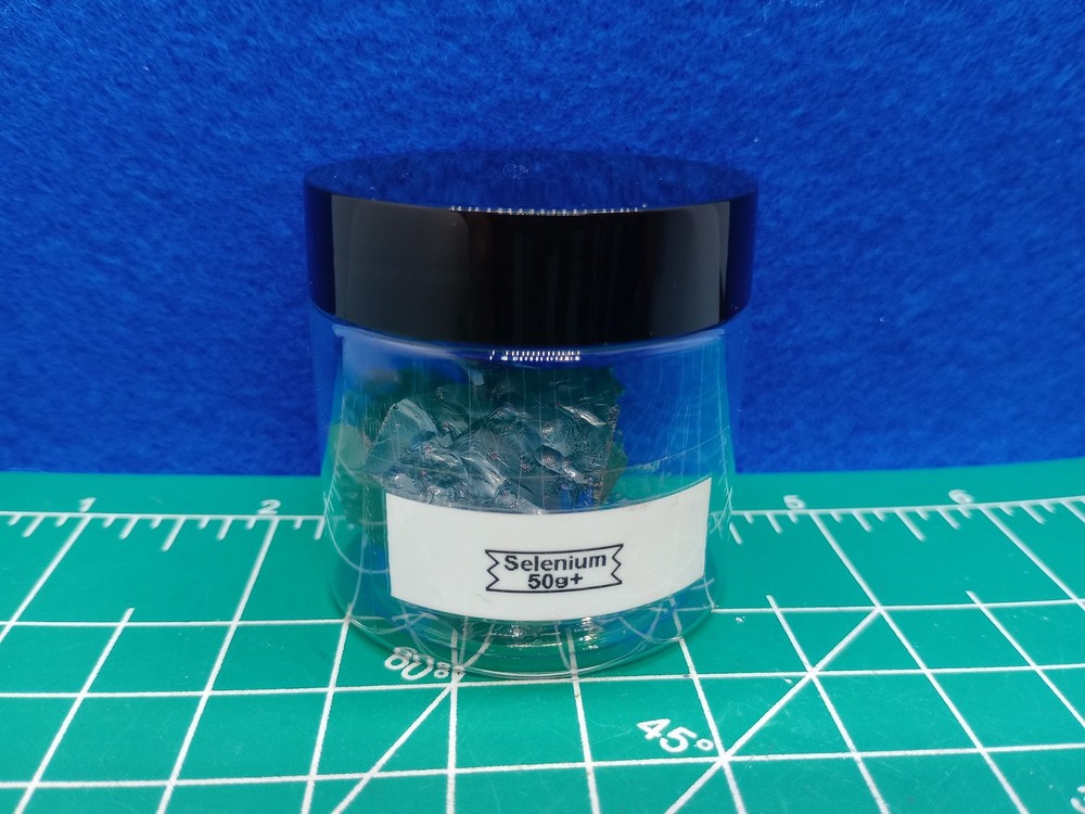 Elemental Selenium Chunks 50g+, 99.999%+, In Display Bottle