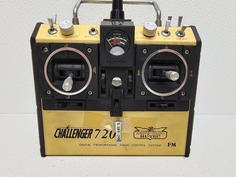 ARISTO-CRAFT CHALLENGER 720 RC Plane / Airplane Remote Controller AS IS UNTESTED