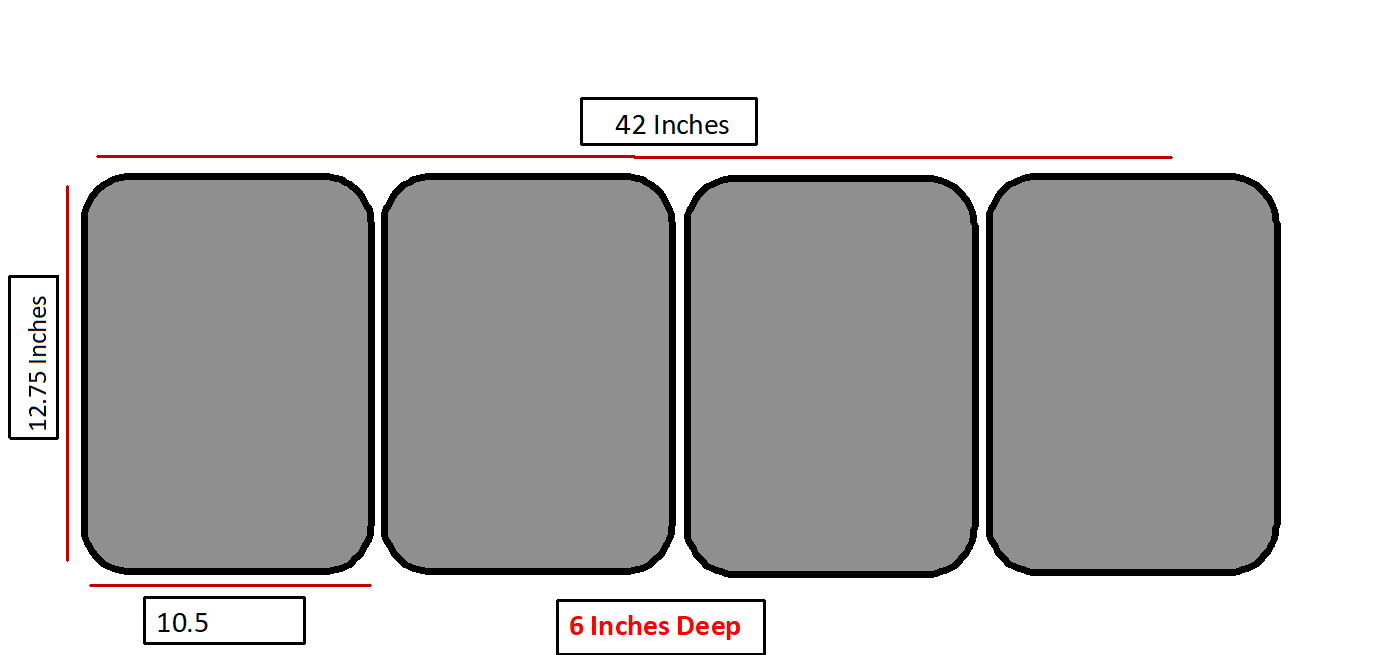 4 LARGE Compartment Concession Sinks, 3 Dish & 1 Hand Washing Sink