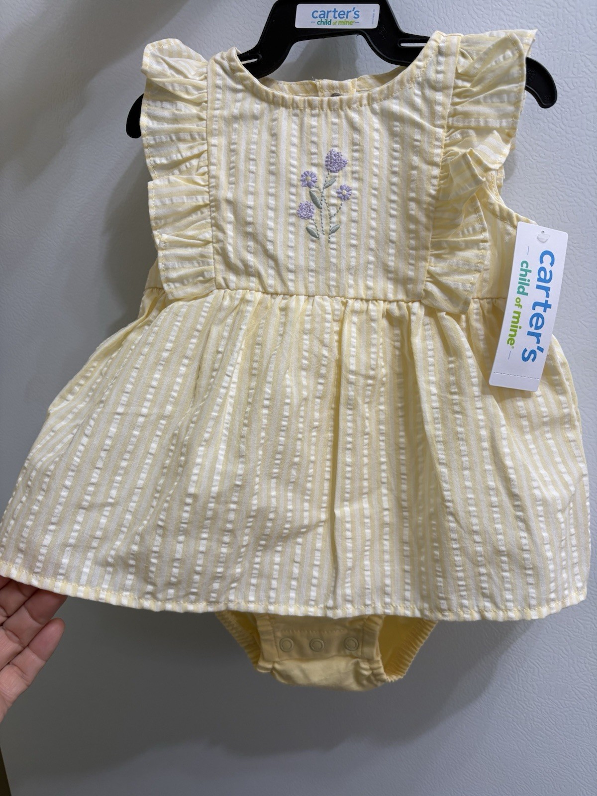 Carter’s SUNDRESS Yellow Seersucker-NWT-sizes 6/9- 12M -18M & 24M available