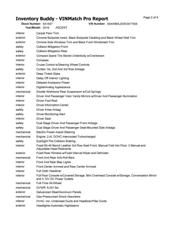 Camera/Projector Camera Eye Sight Windshield Mounted Fits 19 ASCENT 201999