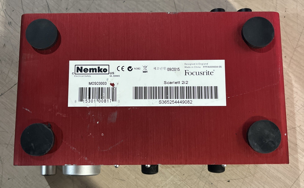 FOCUSRITE SCARLETT 2i2 2X2 USB AUDIO INTERFACE 3RD GENERATION