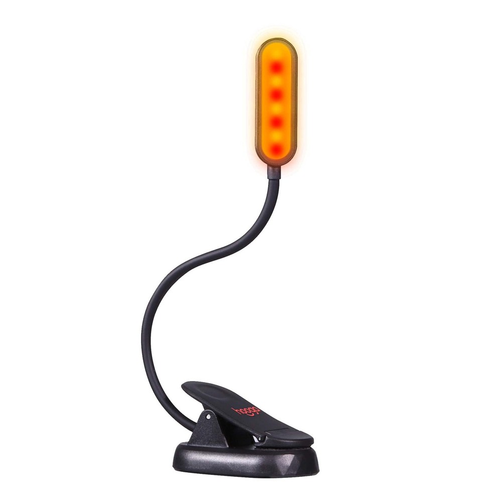 Amber Book Light – Blue Light Blocking Reading Light for Bed, Stepless Dimmin...