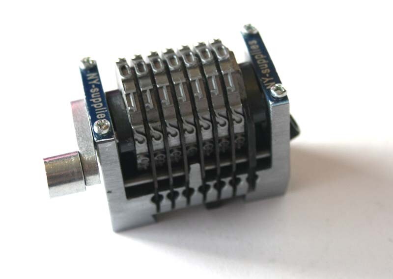 7 Digit Rotary Straight Numbering Machine for Hamada / Multilith / Ryobi DropZer