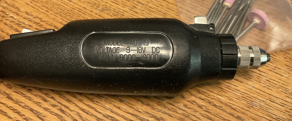 GUC Bionic Ad-19s Drill And Grinder Set, Tested’ With Power Supply And Bits