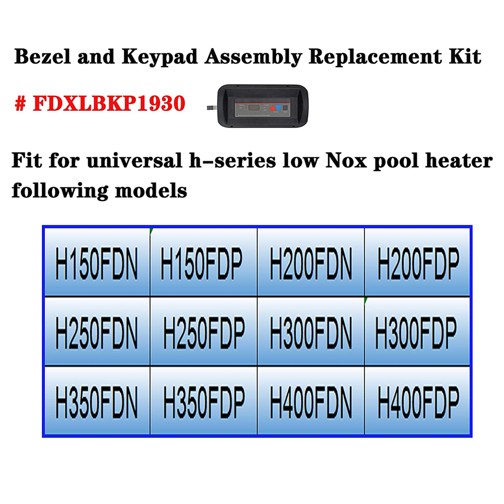 Replacement Hayward Bezel and Keypad Assembly Kit for H Series Pool Heaters