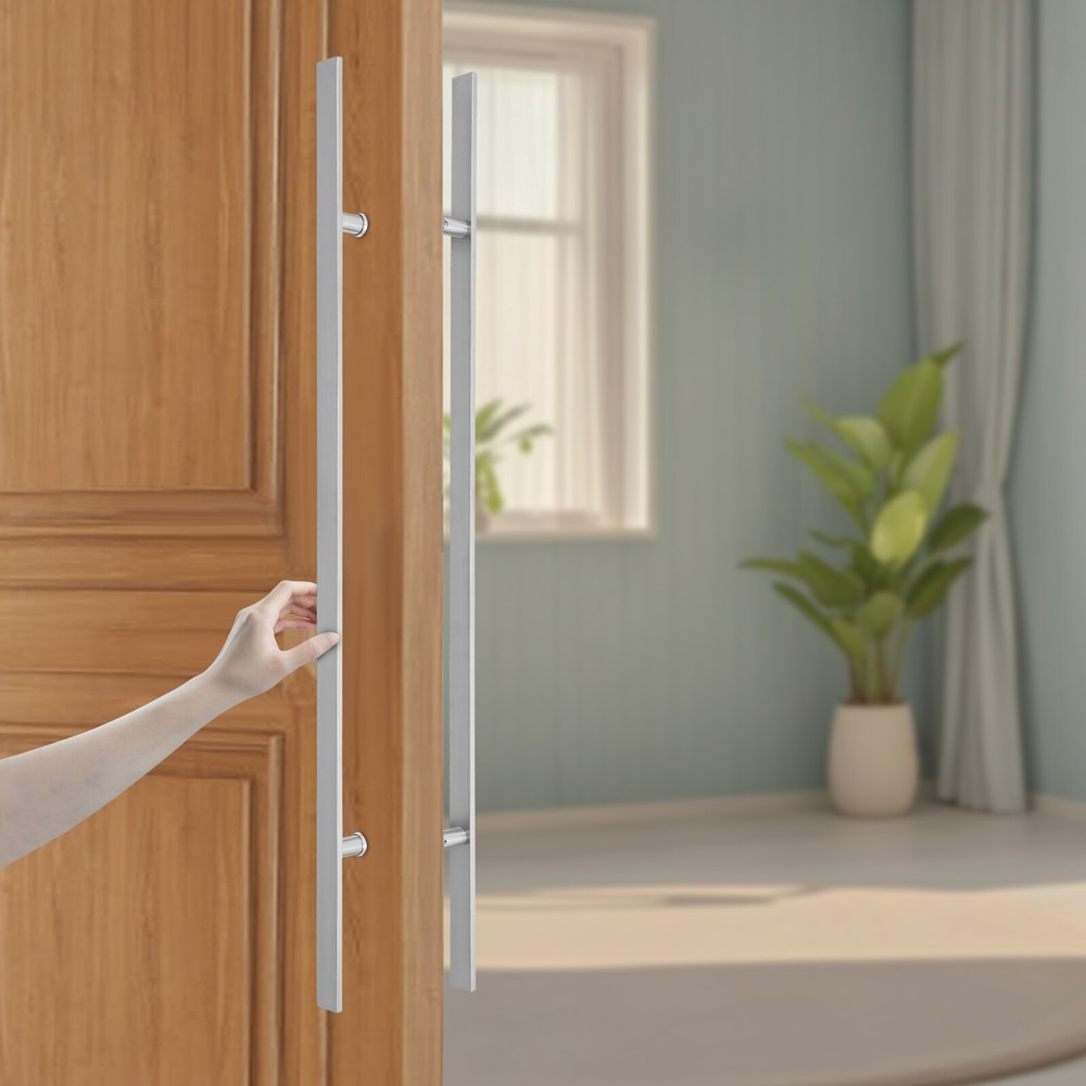 Pull Push Sliding Barn Door Handle Double Sided Stainless Steel Door Handle