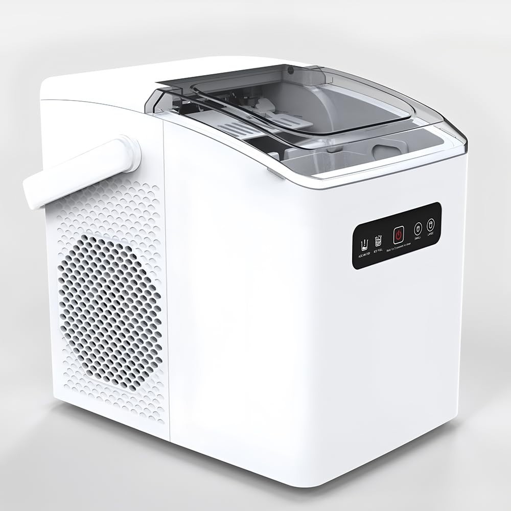 Portable Compact Ice Maker for Home - Mini Freezer with Fast Ice Production